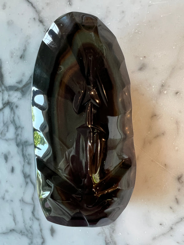 Divine Mother Carving Rainbow Obsidian 560(5)