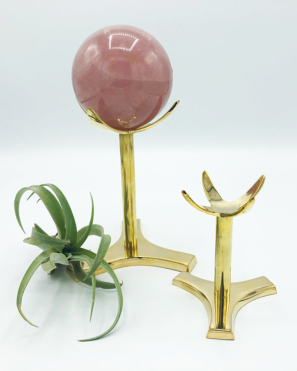 Brass Mineral Claw Stands