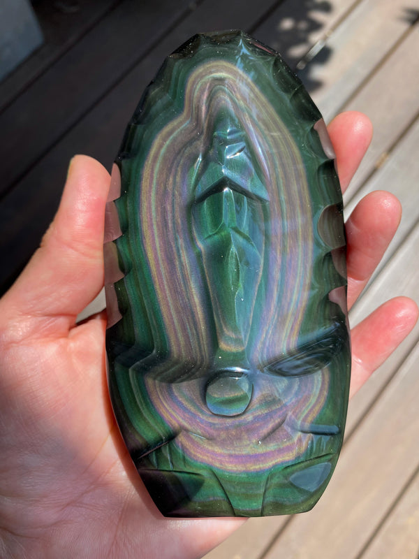 Rainbow Obsidian Divine Mother - Large