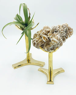 Brass Mineral Claw Stands
